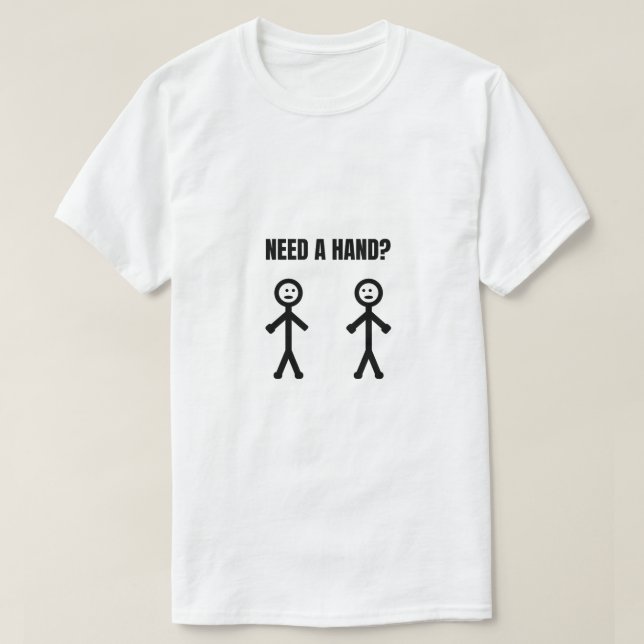 Camiseta Necesita un meme de manos de un deportista (Diseño del anverso)