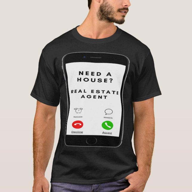 Camiseta Necesita una imagen de teléfono celular del agente (Anverso)
