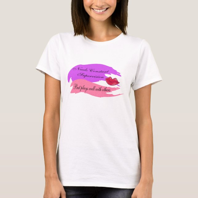 Camiseta Necesita una supervisión constante (Anverso)
