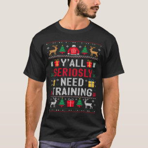 Camiseta Necesitáis entrenamiento de verdad Suéteres feos d