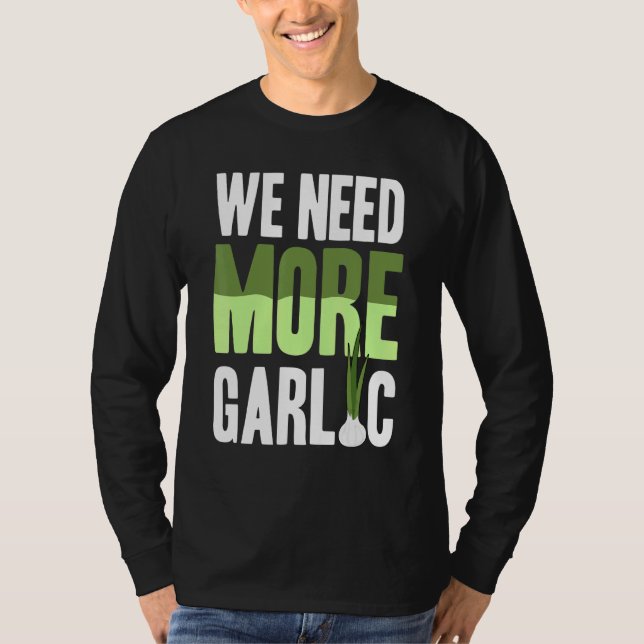 Camiseta Necesitamos más ajo (Anverso)