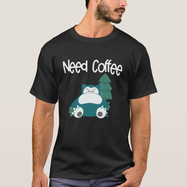 Camiseta Necesitas café, snorlax (Anverso)