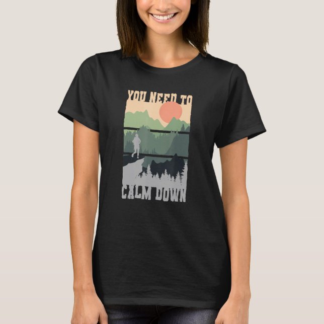 Camiseta Necesitas Calmarte Meditación (Anverso)