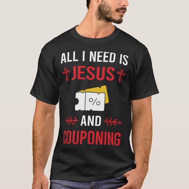 Camiseta Necesito a Jesús Apoyando Cupón Cupón Couponon Cou (Anverso)