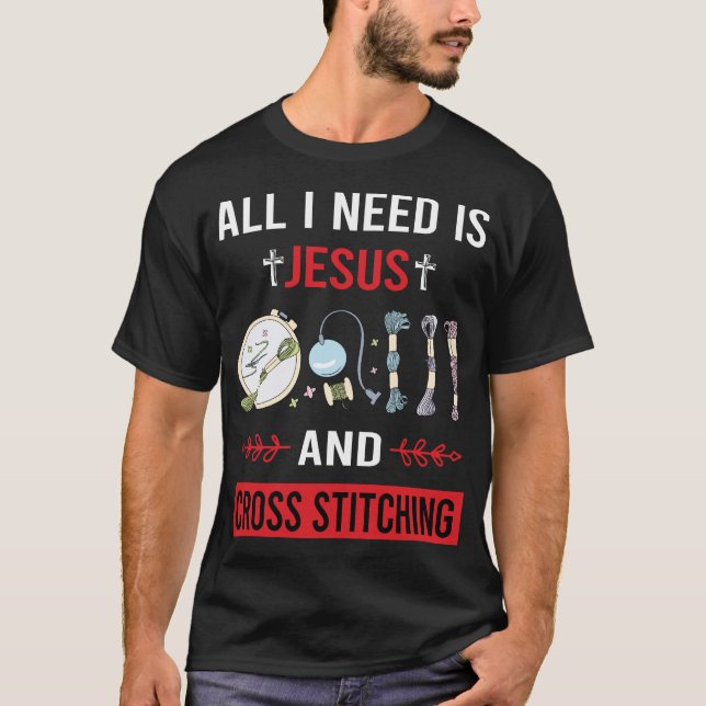 Camiseta Necesito a Jesús cruzando el apodo (Anverso)