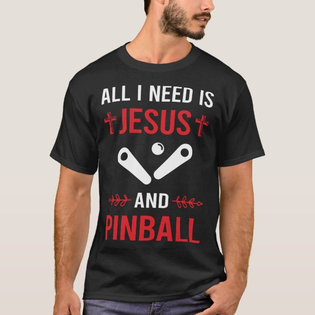 Camiseta Necesito a Jesus Pinball (Anverso)