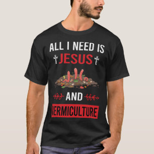Camiseta Necesito a Jesús Vermiculares Vermicompost