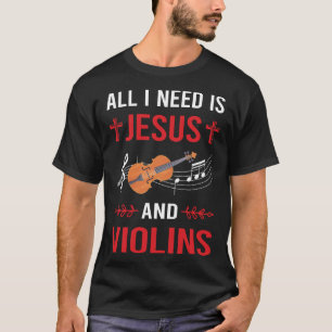 Camiseta Necesito a Jesús Violín