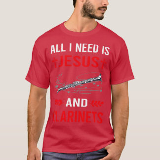 Camiseta Necesito A Jesús Y A Clarinet