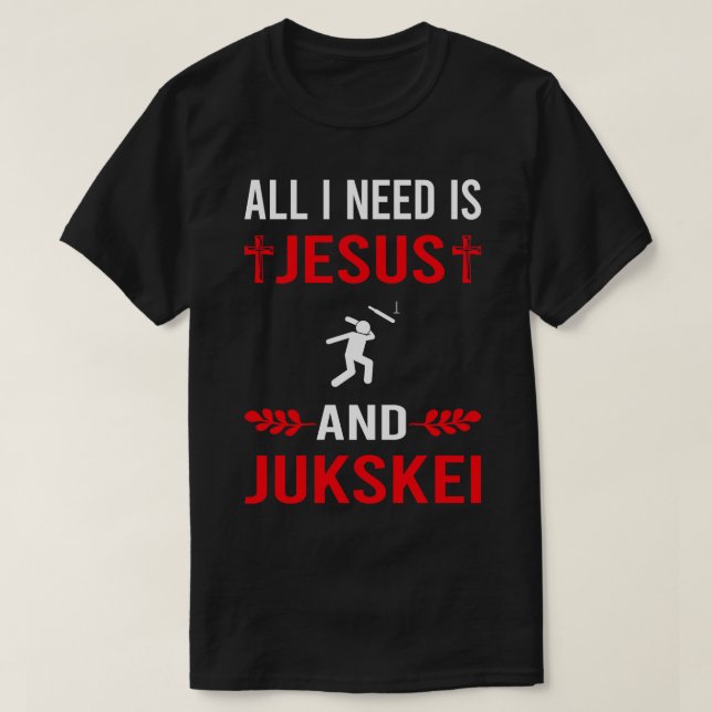 Camiseta Necesito A Jesús Y A Jukskei 1 (Diseño del anverso)