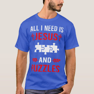 Camiseta Necesito A Jesús Y A Los Rompecabezas