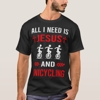 Camiseta Necesito A Jesús Y A Unicyclist Unicyclist