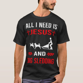 Camiseta Necesito A Jesús Y Al Perro Corriendo.