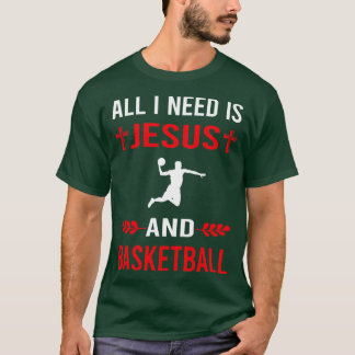 Camiseta Necesito A Jesús Y Baloncesto