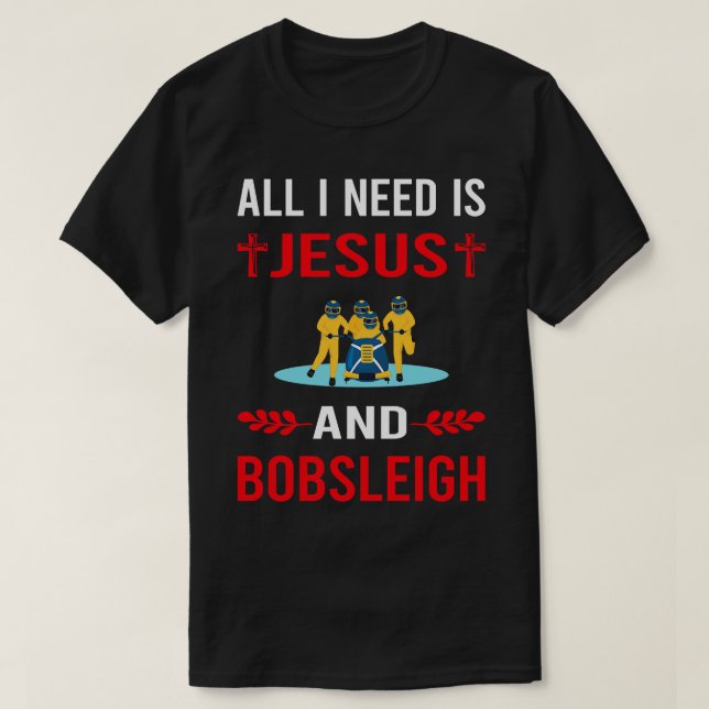Camiseta Necesito A Jesús Y Bobadas (Diseño del anverso)