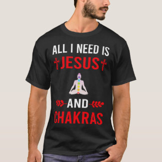 Camiseta Necesito A Jesús Y Chakra Chakras