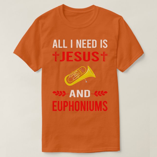 Camiseta Necesito A Jesús Y Eufonio (Diseño del anverso)