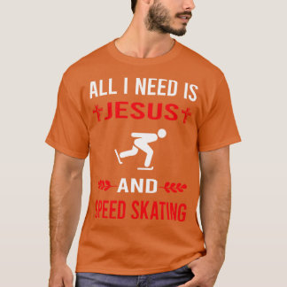 Camiseta Necesito A Jesús Y Skater De Patinaje Rápido
