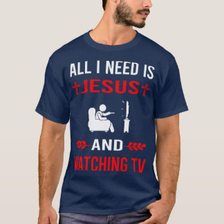 Camiseta Necesito A Jesús Y Ver La Televisión