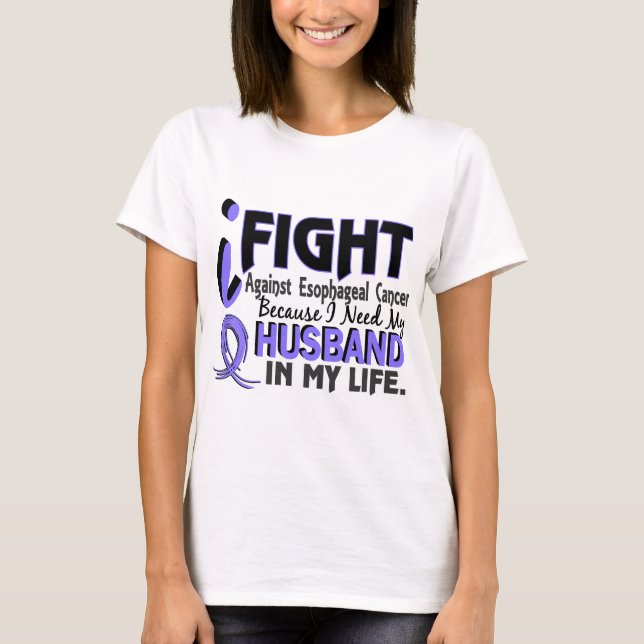 Camiseta Necesito a mi cáncer del esófago del marido (Anverso)