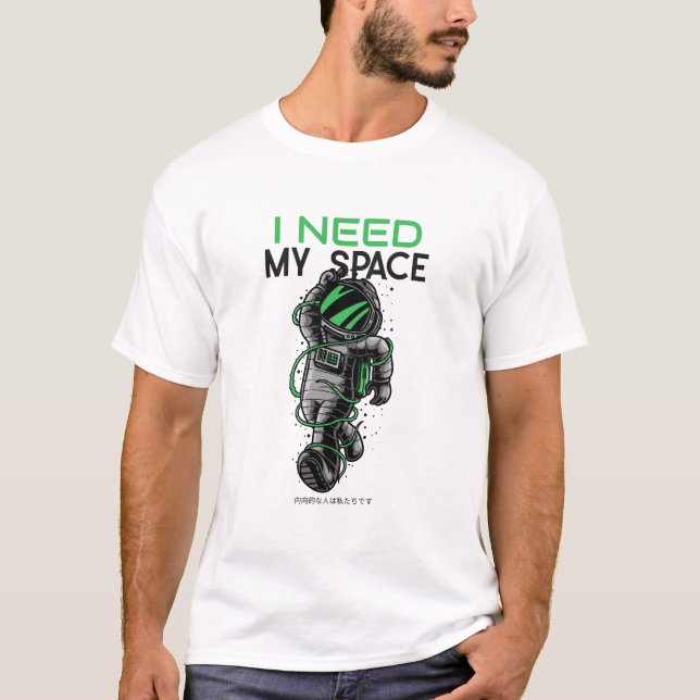 Camiseta Necesito a mi hombre espacial (Anverso)