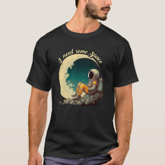 Camiseta Necesito algo de espacio - Diseño astronauta