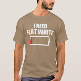 Camiseta Necesito amigos bebedores de café que digan Flat W