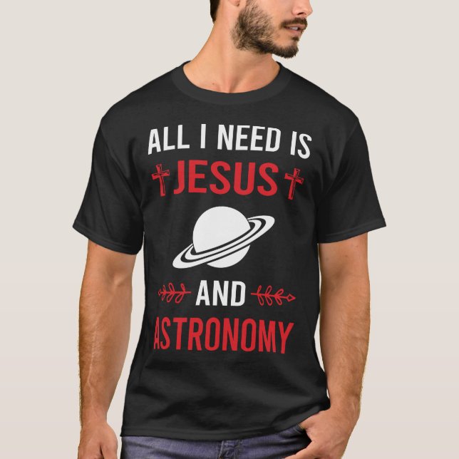 Camiseta Necesito Astronomía de Jesús (Anverso)