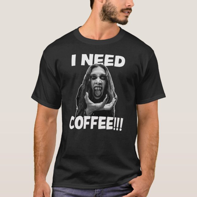 Camiseta Necesito Café (Anverso)