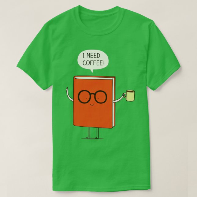 Camiseta Necesito café 1 (Diseño del anverso)