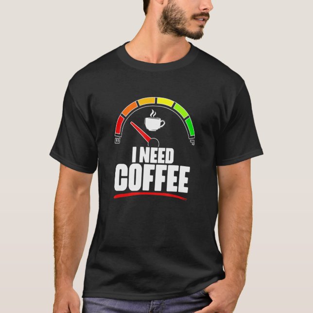 Camiseta Necesito Café Gage Café Cafetería Café Café Café C (Anverso)