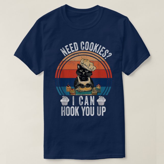 Camiseta Necesito Cookies Que Puedo Agarrarte - Funny Baker (Diseño del anverso)