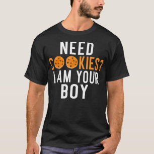 Camiseta Necesito cookies soy tu Boy Cookie Boy5365