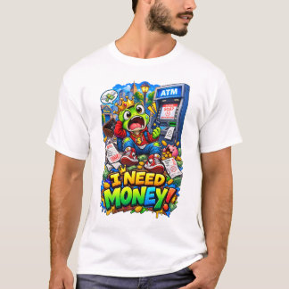 Camiseta NECESITO DINERO – Funny Frog ATM