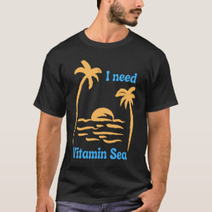 Camiseta Necesito el mar de la vitamina