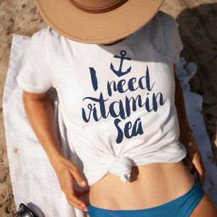 Camiseta Necesito el mar de la vitamina