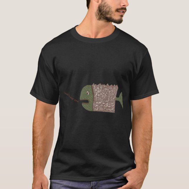 Camiseta Necesito el Mar Profundo. (Anverso)