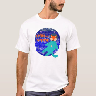 Camiseta Necesito el zorro astronauta espacial