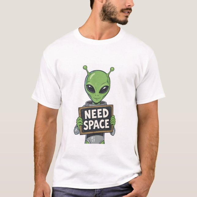 CAMISETA NECESITO ESPACIO (Anverso)