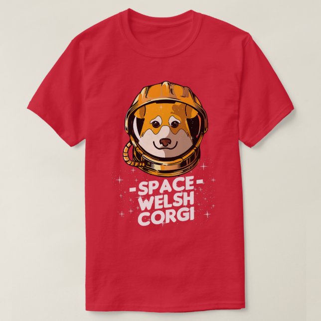 Camiseta Necesito espacio Divertido Pembroke Corgi Space Su (Diseño del anverso)