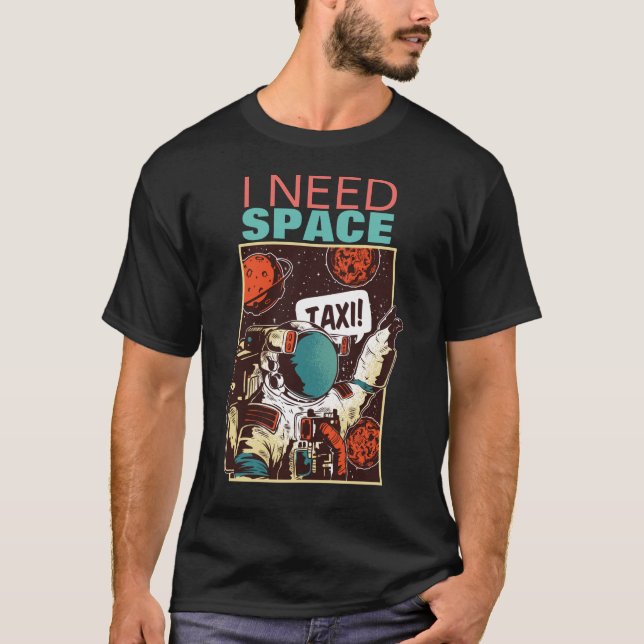 Camiseta Necesito espacio - Gracioso Introvertido PPE Space (Anverso)