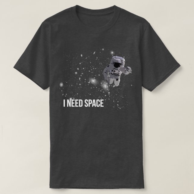 Camiseta Necesito espacioTShirt (Diseño del anverso)
