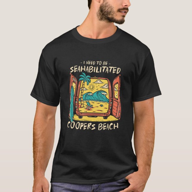 Camiseta Necesito Estar Seahabilitado Coopers Beach Summer  (Anverso)