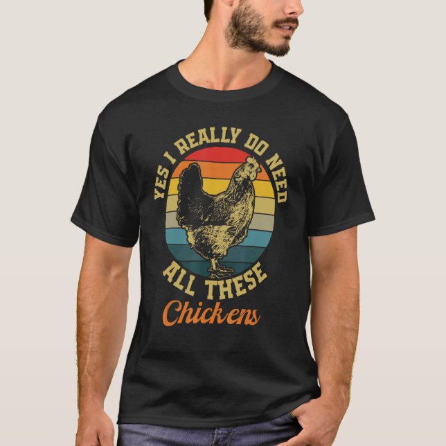 Camiseta Necesito Estas Gallinas (Anverso)