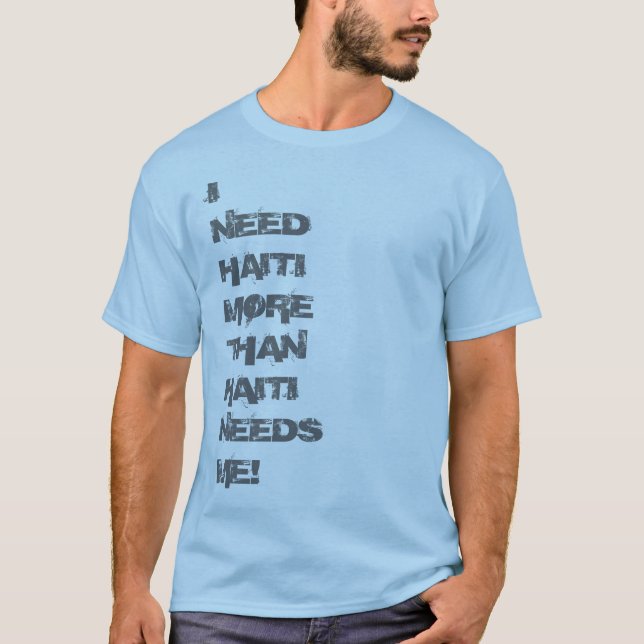 Camiseta Necesito Haití (Anverso)