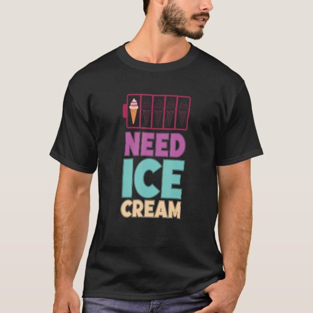 Camiseta Necesito helado postre de verano popsicle Sweet To (Anverso)