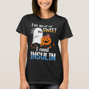 Camiseta Necesito Insulina Ghost Diabetes Hallowee