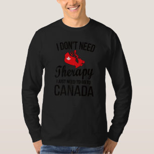 Camiseta Necesito Ir A Canadá Bandera Canadiense Raíz Canad