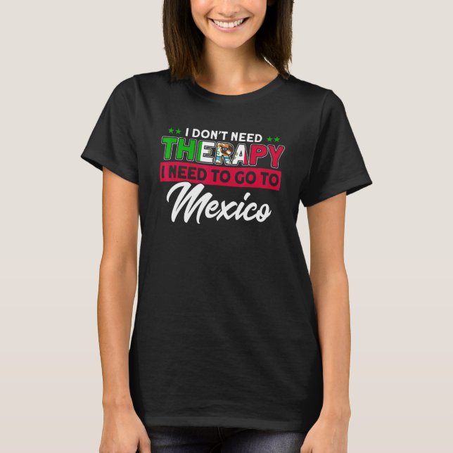 Camiseta Necesito Ir A Las Raíces De La Bandera De México M (Anverso)