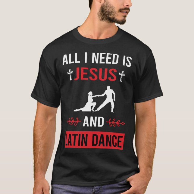 Camiseta Necesito Jesús Baile Latino (Anverso)
